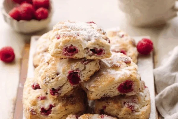 Scons de frambuesa y chocolate blanco: una receta simple y tentadora para la merienda