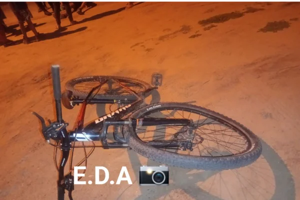 Accidente vial en Chamical: un menor resultó herido tras caer de su bicicleta