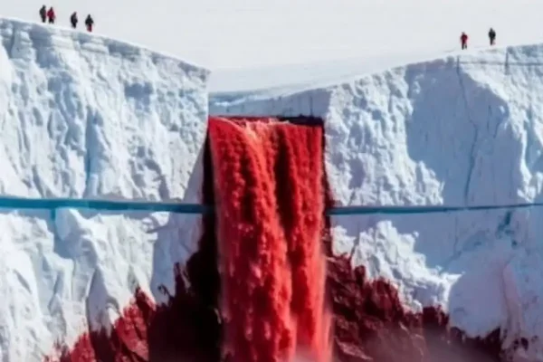 La cascada de sangre: el misterio geológico que tiñe de rojo el hielo en la Antártida