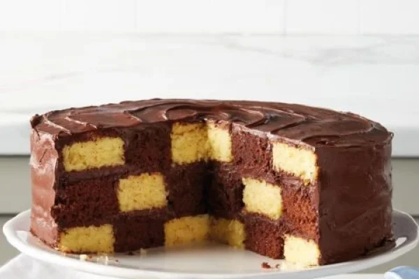 Torta ajedrez: la receta del pastel bicolor