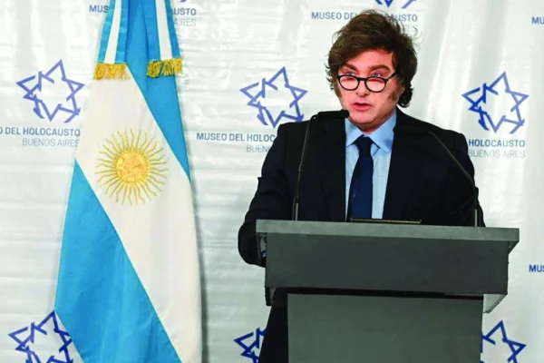 Milei encabezó el acto en Memoria del Holocausto
