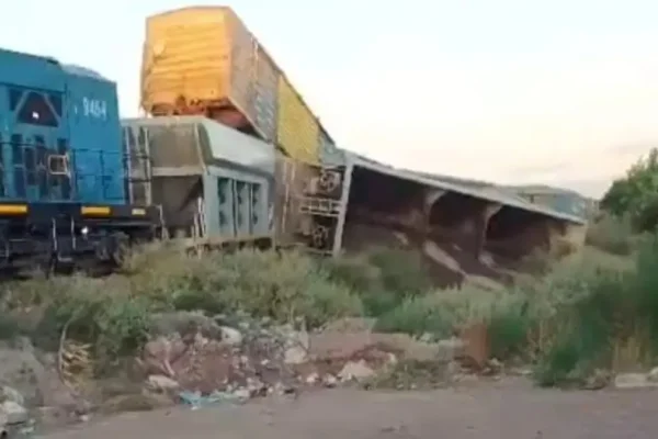 Un tren de carga descarriló en Mendoza y el accidente generó un fuerte operativo de seguridad