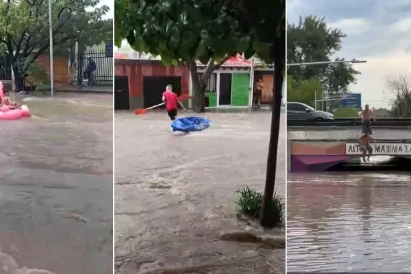 La inusual tormenta arrastró autos y desbordó canales en Mendoza