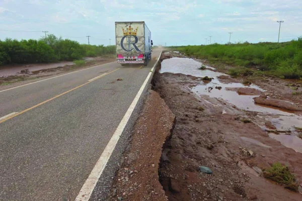 Vialidad advierte estado de peligro en Ruta 141 en Chepes