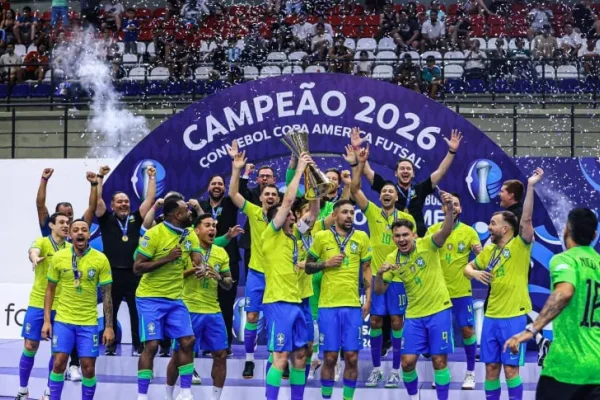 Brasil venció a la Selección Argentina y se coronó campeón en la Copa América de Fútsal