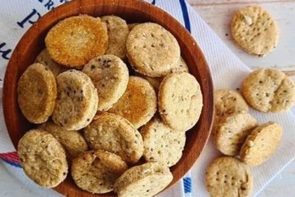 Cómo hacer bizcochitos con mix de semillas con solo 3 ingredientes