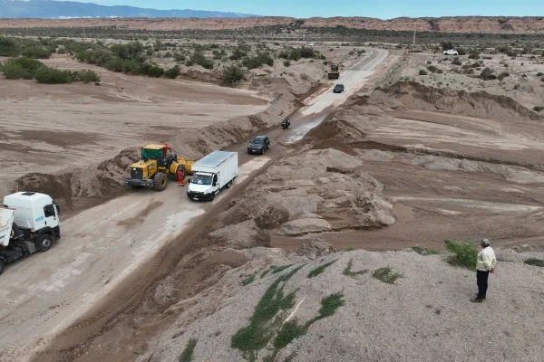Habilitaron el paso por el Rio La Punta en Ruta Nacional N° 60