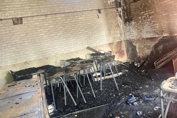 Temor en Florencio Varela por el incendio de tres escuelas a días del inicio de clases