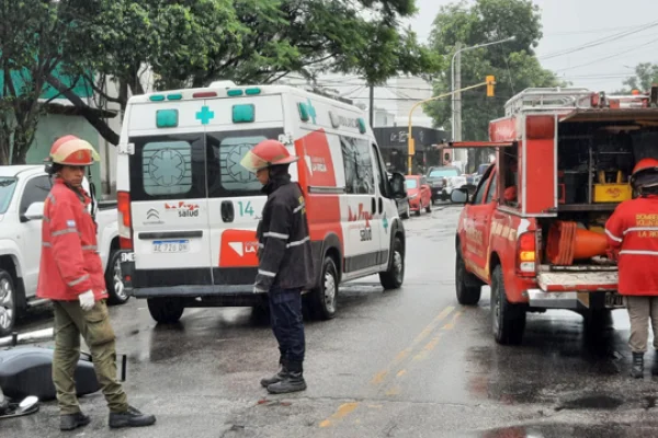 Motociclista herida tras una caida en el centro de la capital