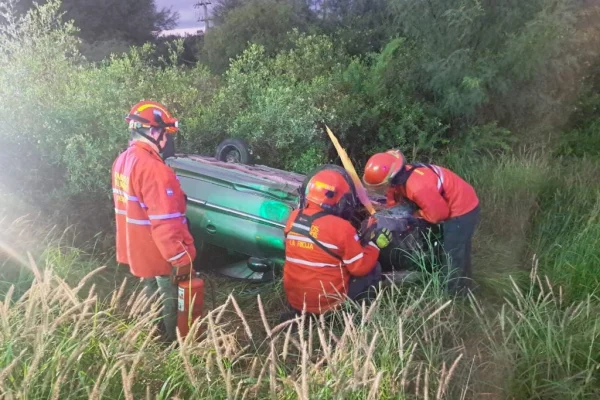 Vuelco dejó una mujer en Terapia