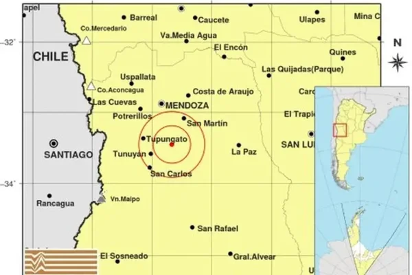 Un fuerte sismo de 6,1 en Chile sacudió a Mendoza y varias provincias argentinas