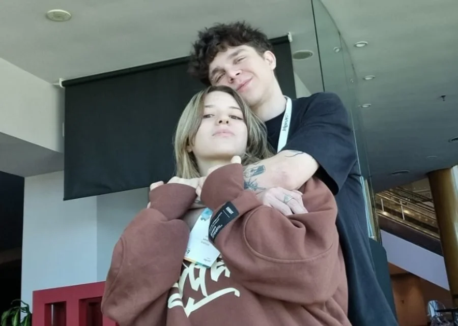 La pareja, cuando a&uacute;n no daban el 