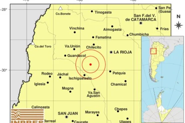 Tembló el oeste riojano