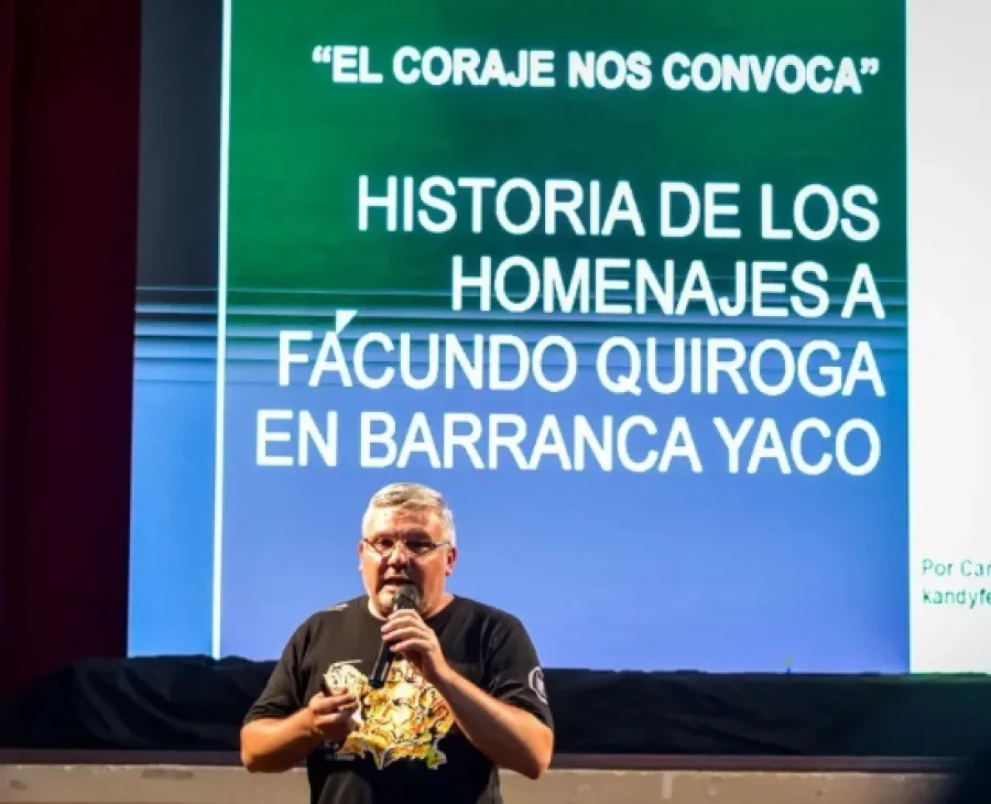 Carlos Ferreyra, licenciado, historiador y muse&oacute;logo, comparti&oacute; la disertaci&oacute;n &ldquo;El coraje nos re&uacute;ne - Historia de los homenajes a Facundo Quiroga en Barranca Yaco&rdquo;