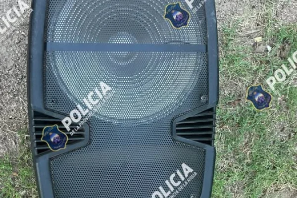 Recuperan un parlante robado en la zona sur