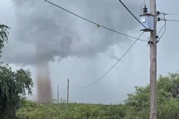 Un tornado sorprendió a los pobladores de Aconquija