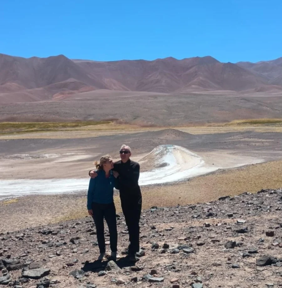 Integrantes de la expedici&oacute;n internacional durante el ascenso al <b>Corona del Inca</b>, en plena Cordillera Riojana