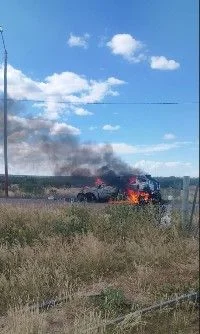Un incendio consumió un automóvil en Anjullón