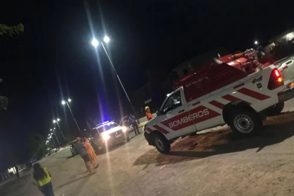 Accidente en Ruta 5 y Gaspar Gómez, motociclista terminó hospitalizado