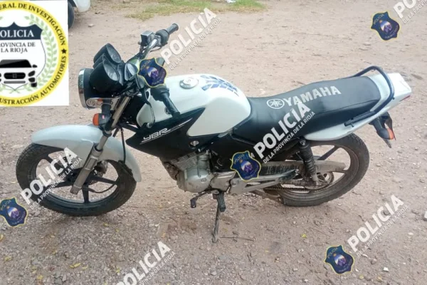 Secuestran una motocicleta que tenia denuncia de robo