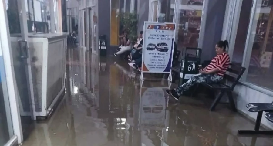 As&iacute; se ve&iacute;a la terminal de La Rioja esta mañana