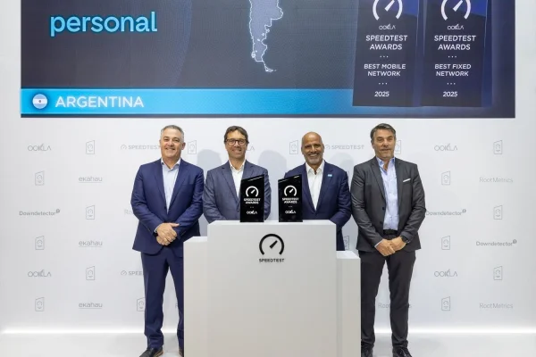 Personal recibe el premio a la mejor red fija y móvil de la Argentina