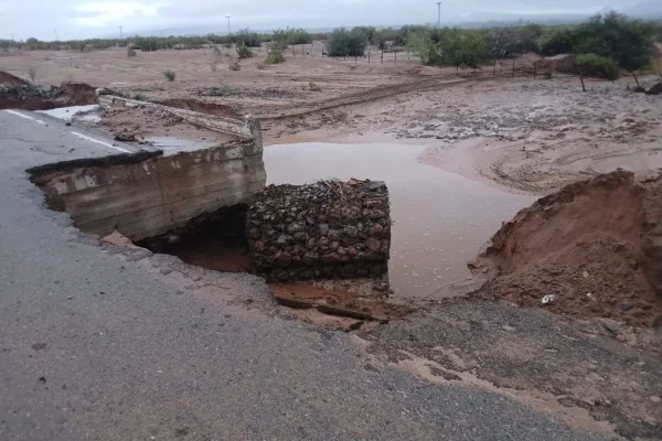 La Provincia informó sobre el estado de las rutas tras el temporal