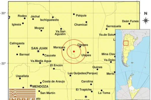 Sismo de gran magnitud tuvo epicentro en Chepes