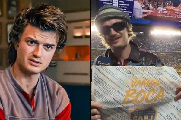 Joe Keery, actor de Stranger Things, visitó la Bombonera