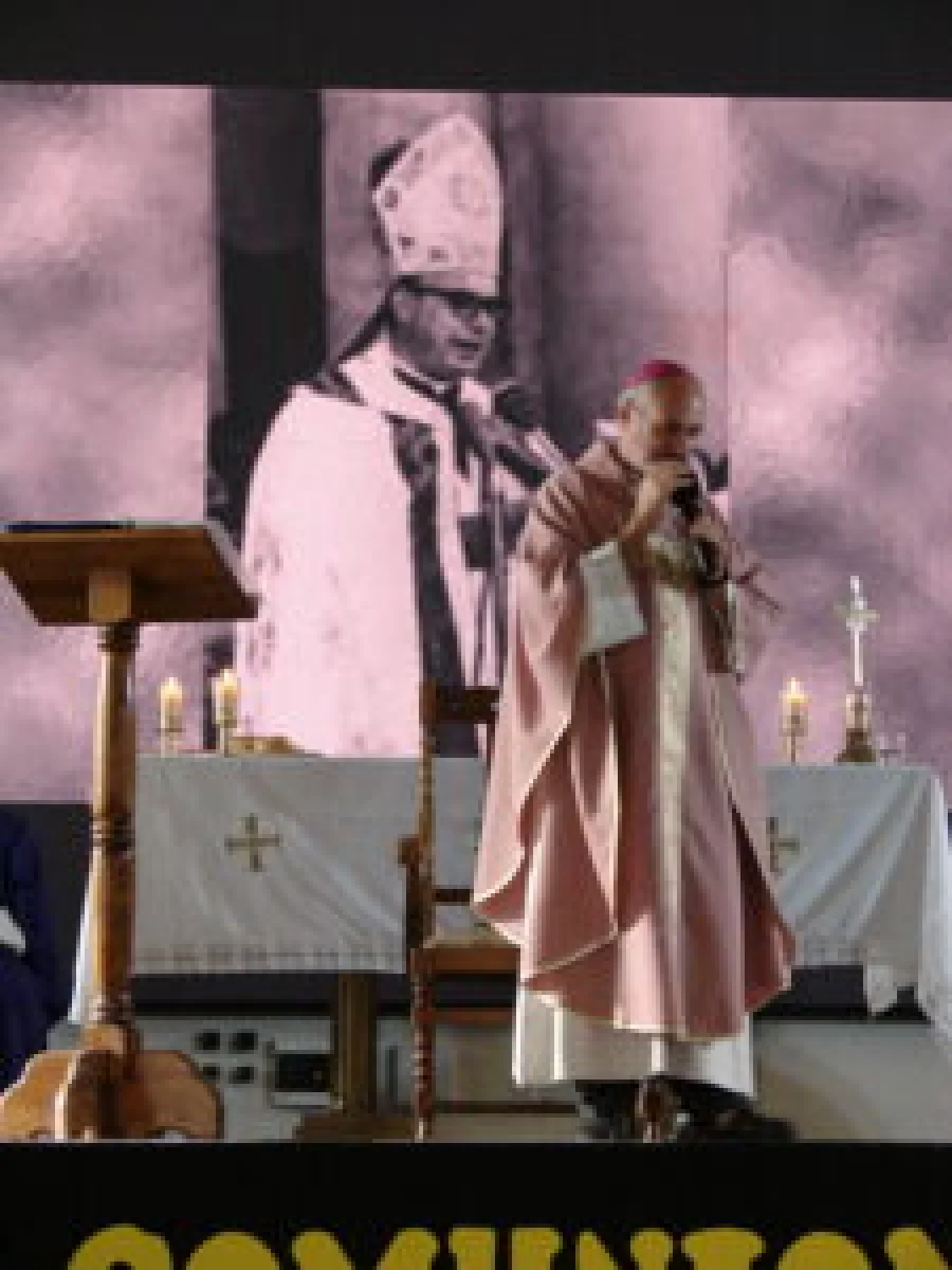 El obispo Dante Braida en la Asamblea Diocesana 2026.
