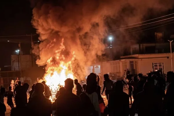 Manifestantes irrumpen y queman sede del Partido Comunista tras apagones en Cuba