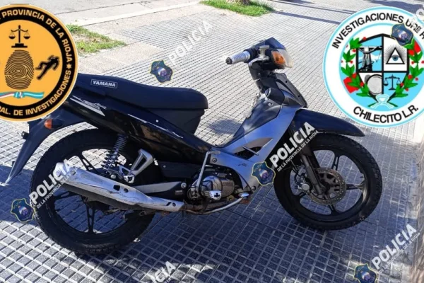 Dejaron una motocicleta abandonada y la Policía la secuestró