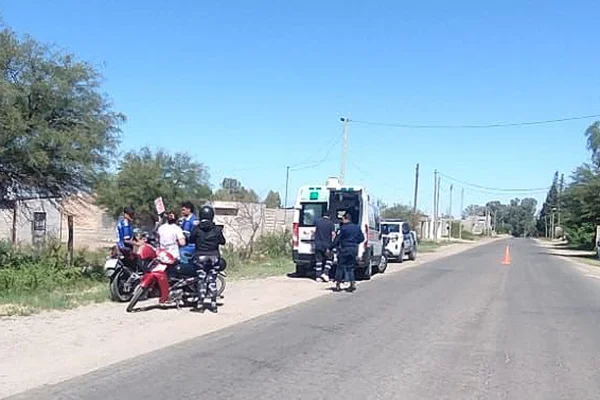 Nueva caida en una motocicleta dejó un mujer herida