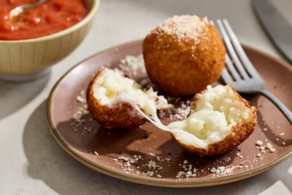Arancini: la receta de las bolitas de arroz rellenas con queso