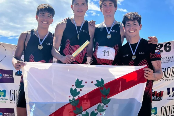 Atletismo: El equipo de Posta Riojano hizo historia en el Torneo Internacional de la Vendimia