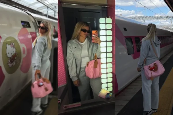 Escándalo con Wanda Nara y su novio en el tren bala de Japón