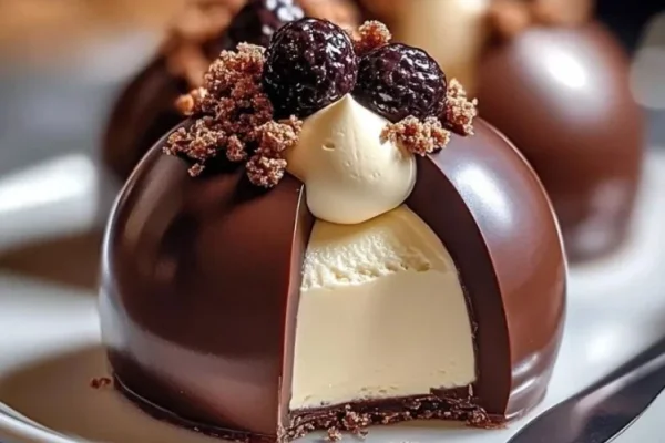 Bombón de chocolate relleno de crema: la receta del postre con sorpresa irresistible