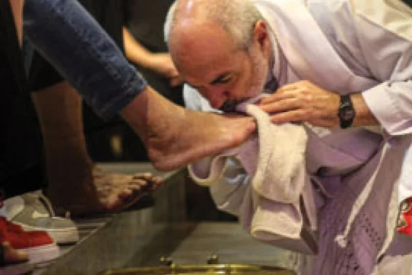 Braida encabezó la Misa de la Cena del Señor