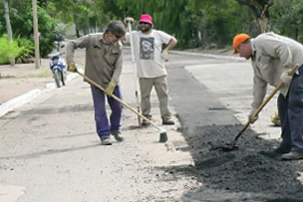 Culminó importante obra de bacheo en la localidad de Tama