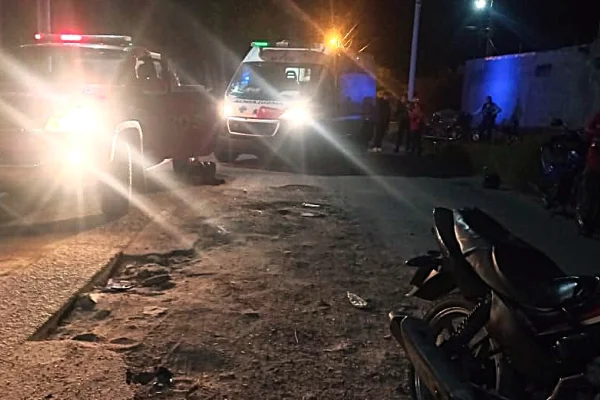 Choque entre dos motocicletas dejó dos heridos