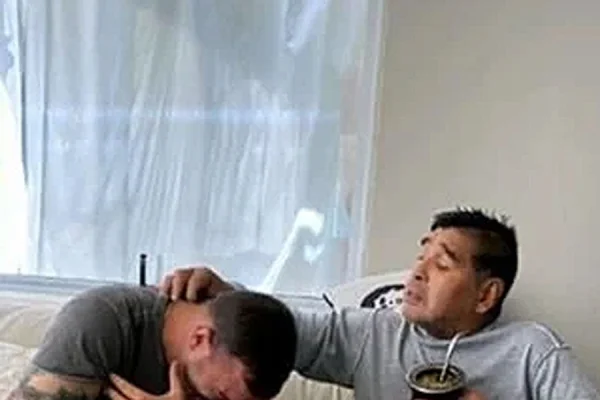 Apareció una foto de Maradona tres días antes de morir