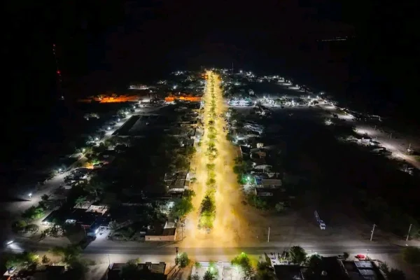 Inauguraron nuevo alumbrado led en Villa Mazán