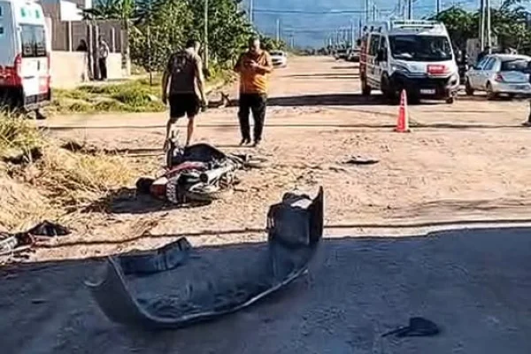 Violento choque en barrio Las Talas dejó un herido grave