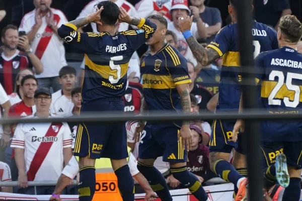 Boca festejó en el Superclásico ante River en el Monumental
