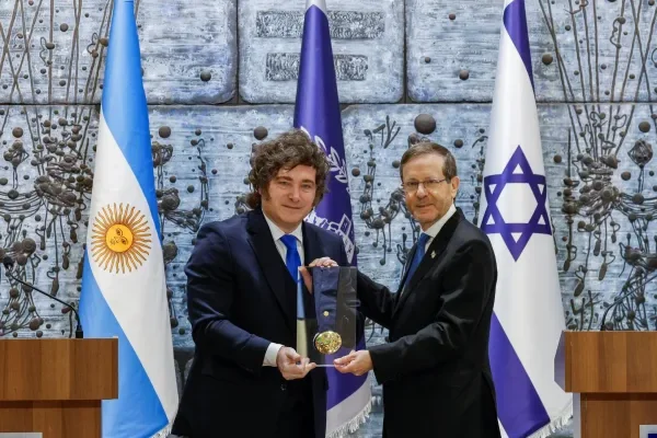 Israel distinguió a Javier Milei con su 