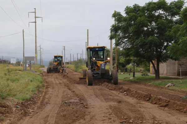 Rioja Vial acondicionó las calles del barrio Las Talas