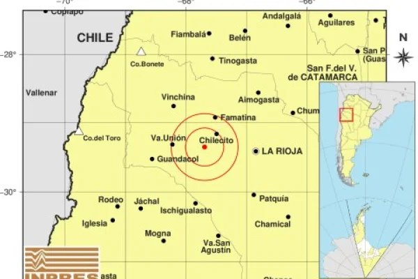 Sismo en el oeste riojano