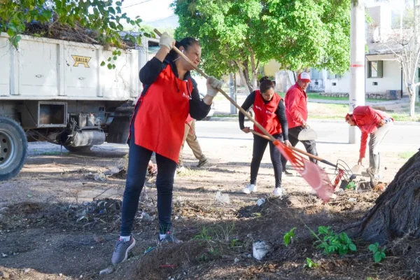 Recuperan espacio público en la rotonda de Monteagudo y Santa Fe