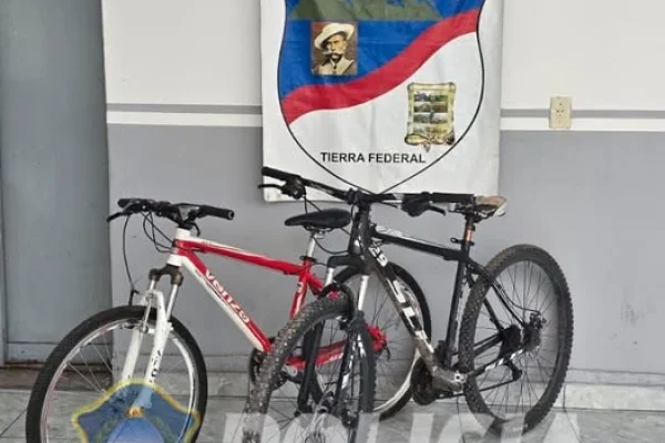 Secuestran dos bicicletas que fueron denuncidas como robadas