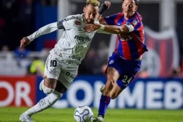 San Lorenzo pegó primero pero igualó ante el Santos